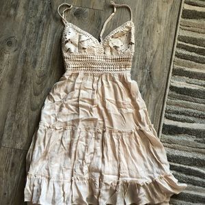 NWOT cream dress
